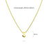 Initials Brick Alphabet Letter Necklace Gold Layered Steel Jewellery